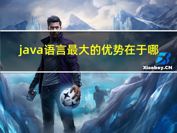 java语言最大的优势在于哪些方面的相关图片