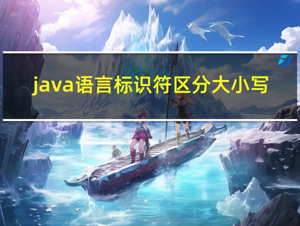 java语言标识符区分大小写吗的相关图片