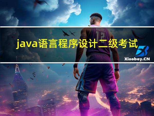 java语言程序设计二级考试题库的相关图片