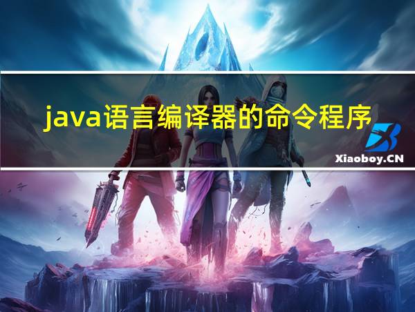 java语言编译器的命令程序是的相关图片