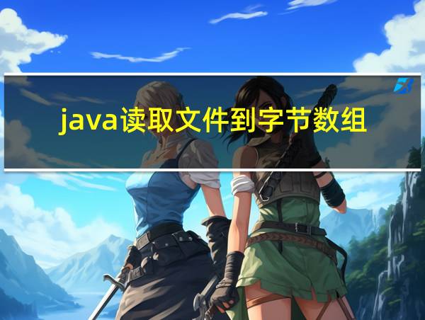 java读取文件到字节数组的相关图片