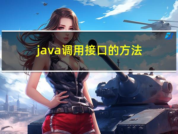 java调用接口的方法的相关图片