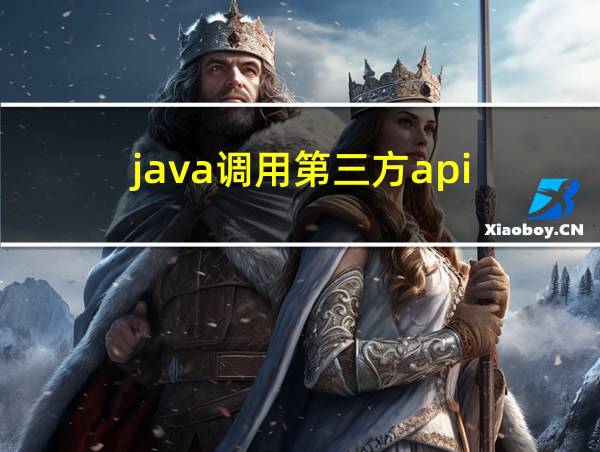 java调用第三方api的相关图片