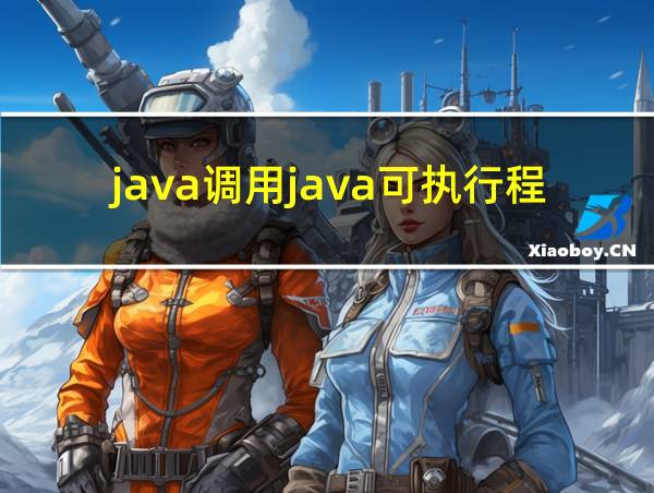 java调用java可执行程序的相关图片