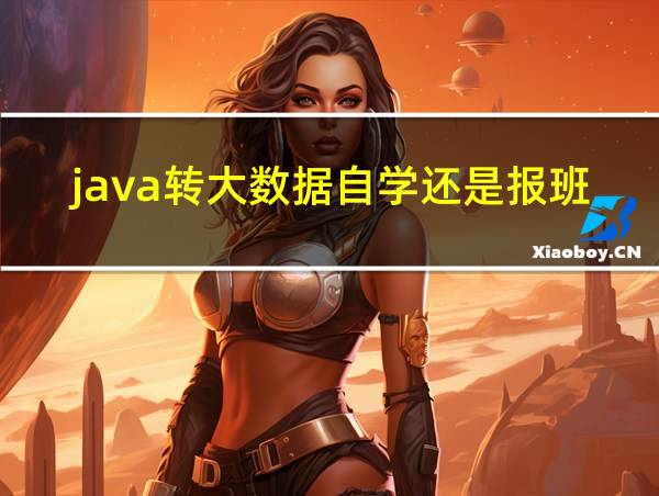 java转大数据自学还是报班的相关图片