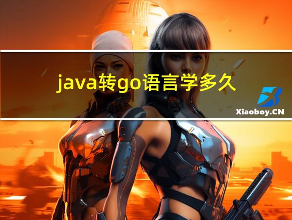 java转go语言学多久的相关图片