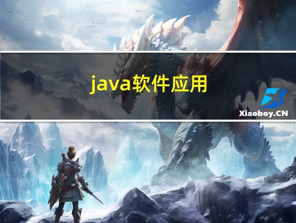 java软件应用的相关图片