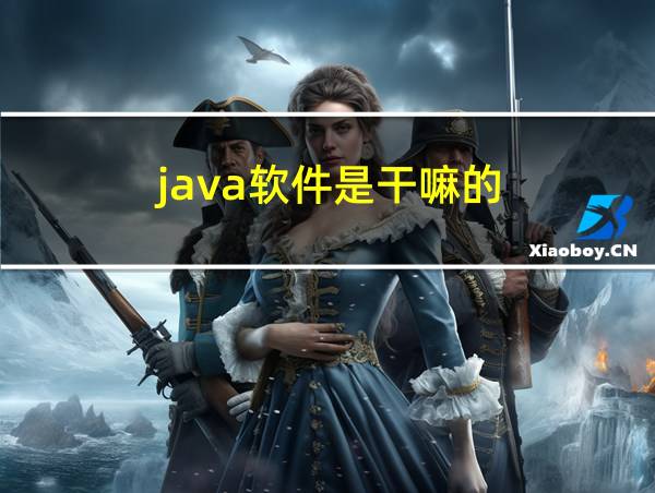 java软件是干嘛的的相关图片