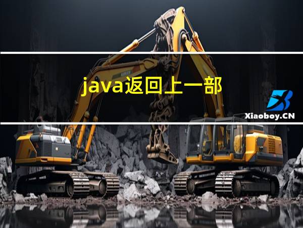 java返回上一部的相关图片