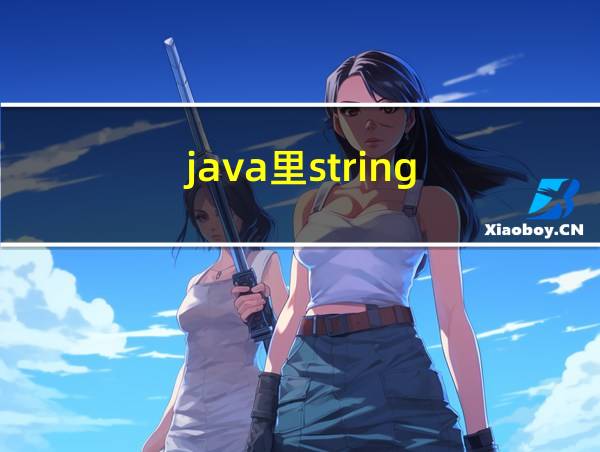 java里string的相关图片