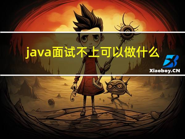 java面试不上可以做什么?的相关图片