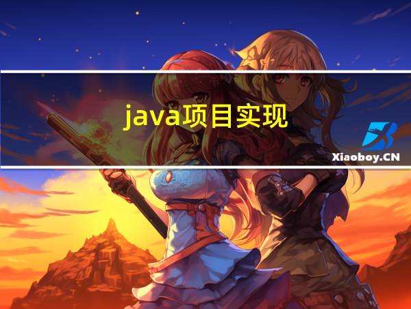 java项目实现的相关图片