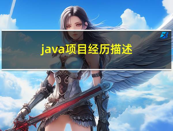 java项目经历描述的相关图片