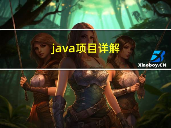 java项目详解的相关图片