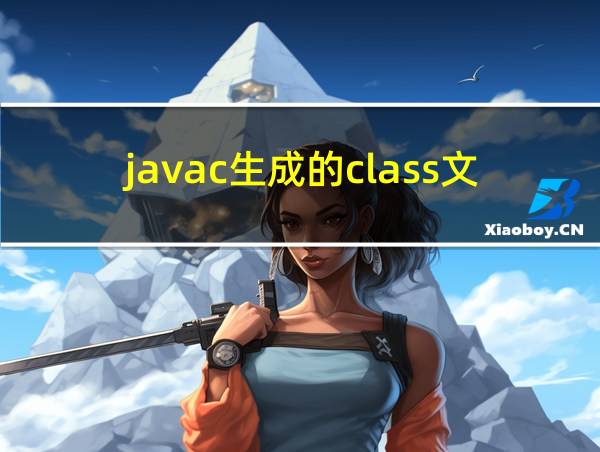 javac生成的class文件的相关图片