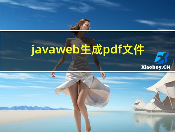 javaweb生成pdf文件的相关图片