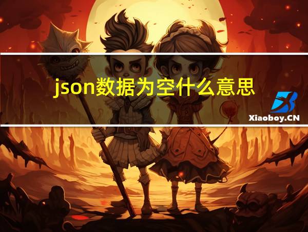 json数据为空什么意思的相关图片