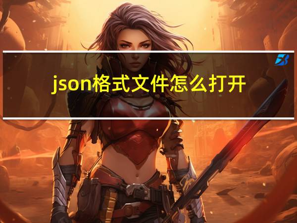 json格式文件怎么打开的相关图片