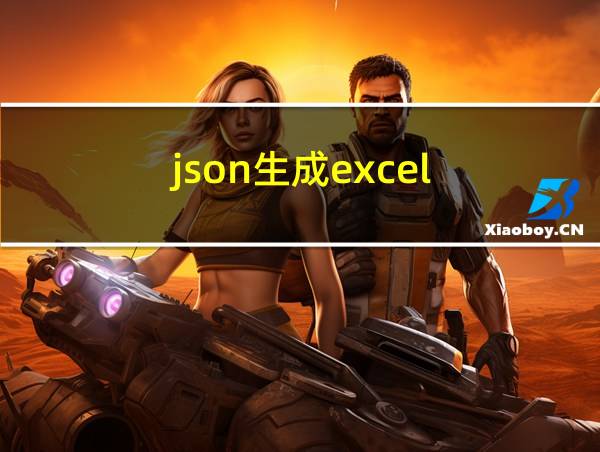 json生成excel的相关图片