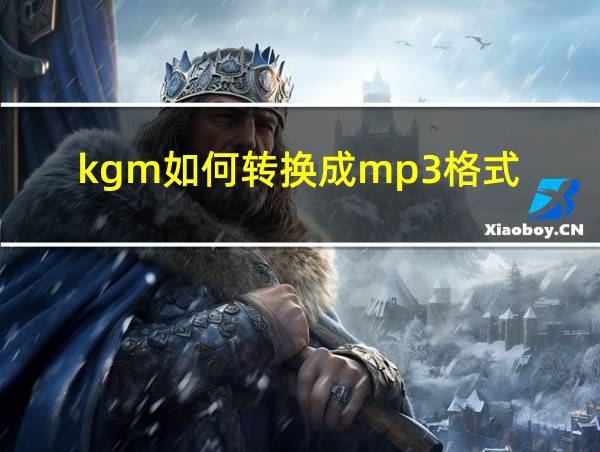 kgm如何转换成mp3格式的相关图片