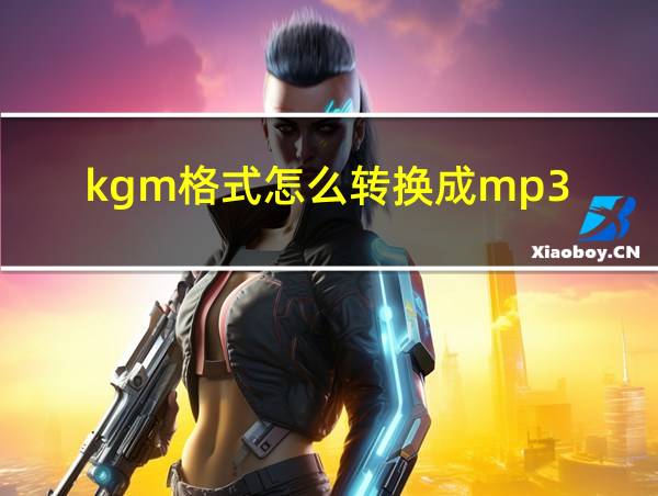 kgm格式怎么转换成mp3的相关图片