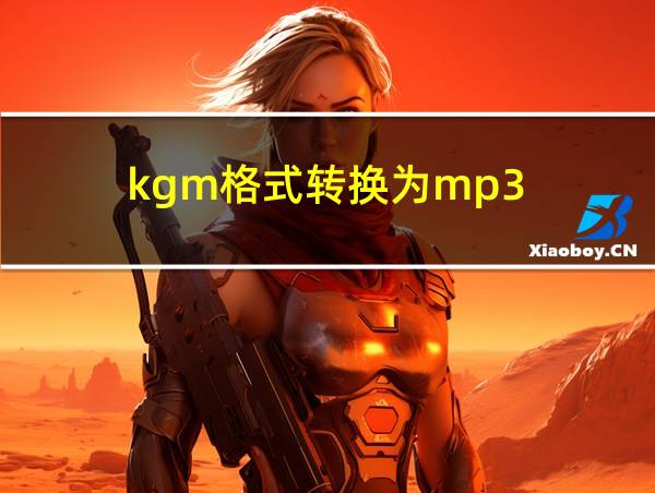 kgm格式转换为mp3的相关图片