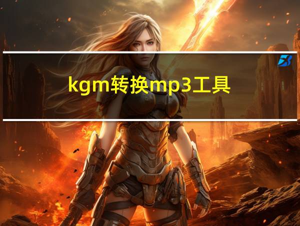 kgm转换mp3工具的相关图片