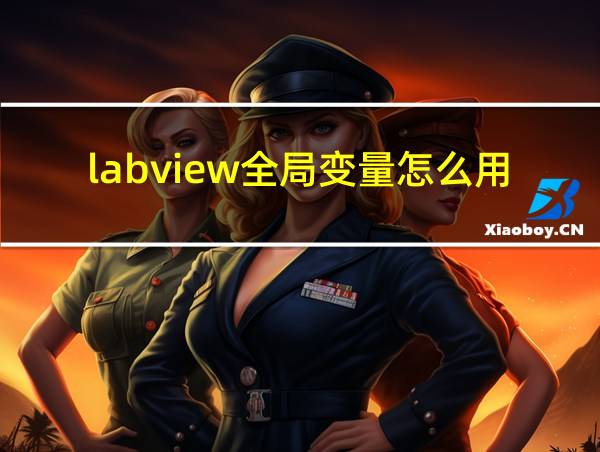 labview全局变量怎么用的相关图片