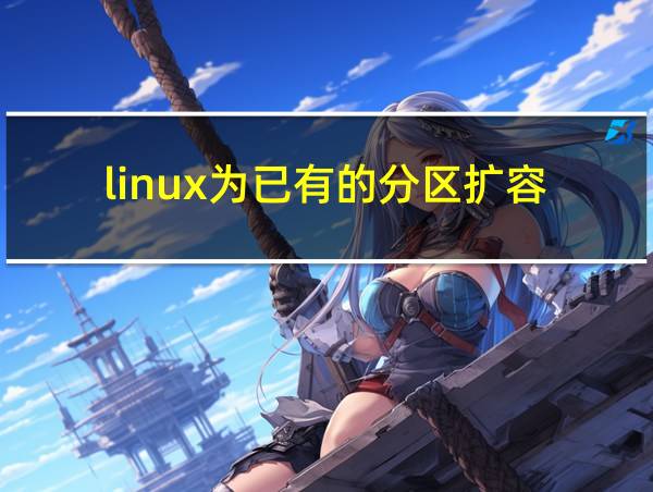 linux为已有的分区扩容的相关图片