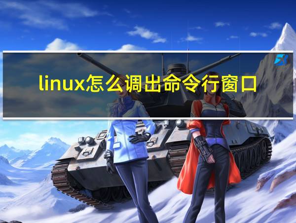 linux怎么调出命令行窗口的相关图片