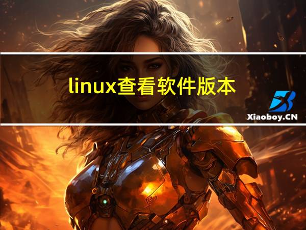 linux查看软件版本的相关图片