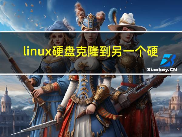 linux硬盘克隆到另一个硬盘的相关图片