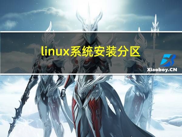 linux系统安装分区的相关图片