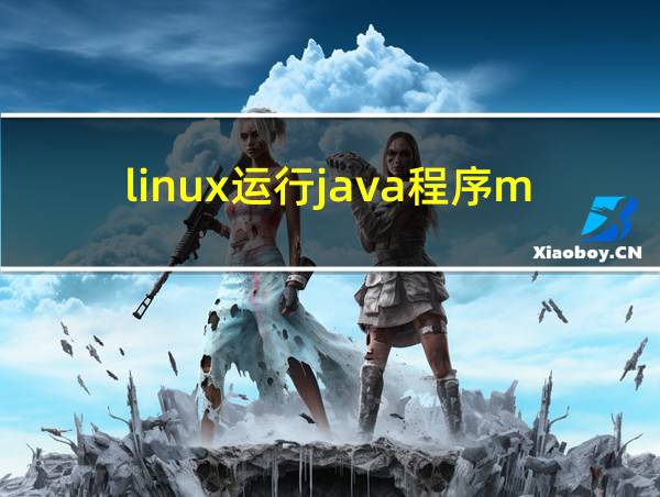 linux运行java程序main的相关图片