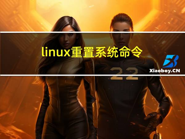 linux重置系统命令的相关图片