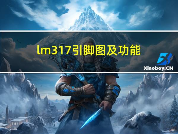 lm317引脚图及功能的相关图片