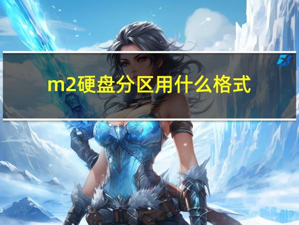 m2硬盘分区用什么格式的相关图片