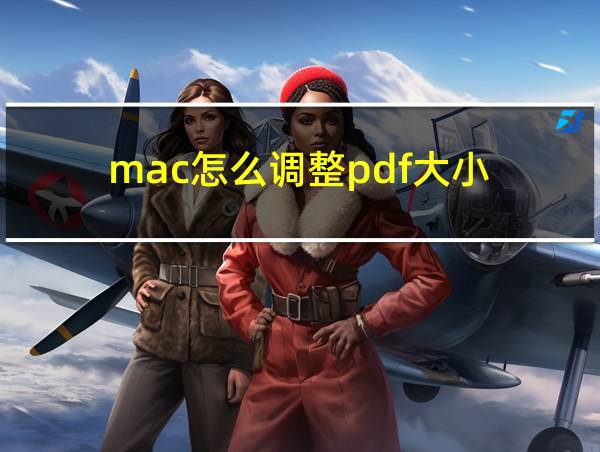 mac怎么调整pdf大小的相关图片