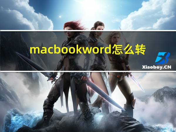 macbookword怎么转成pdf的相关图片