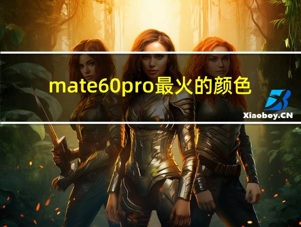 mate60pro最火的颜色的相关图片