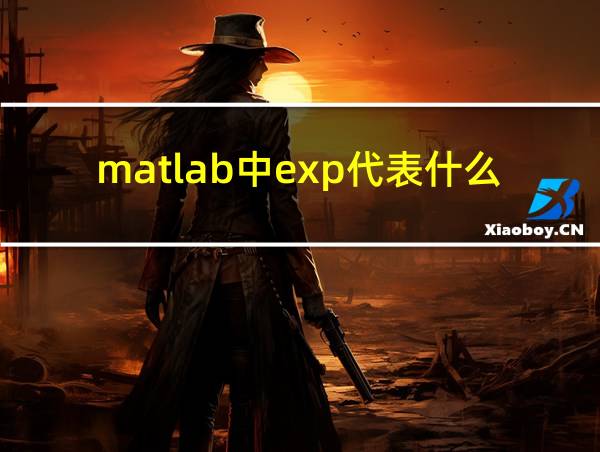 matlab中exp代表什么的相关图片