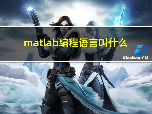 matlab编程语言叫什么的相关图片