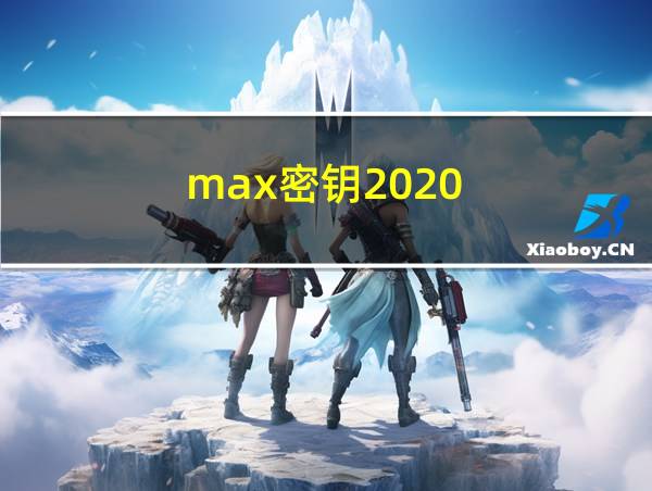 max密钥2020的相关图片