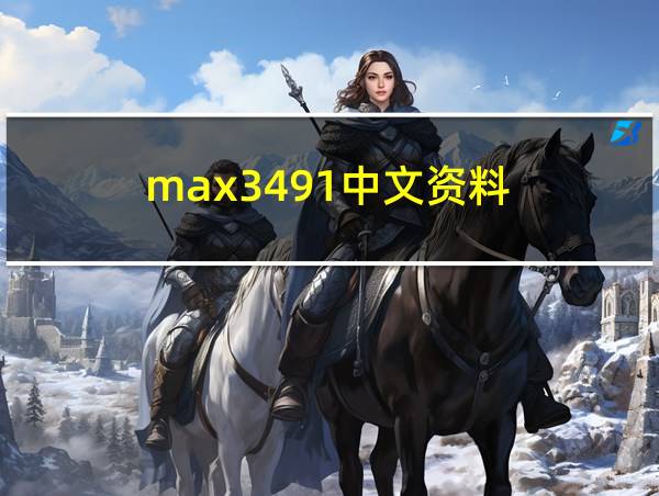 max3491中文资料的相关图片