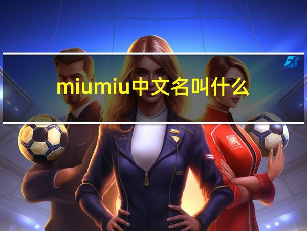 miumiu中文名叫什么的相关图片