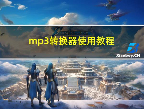 mp3转换器使用教程的相关图片