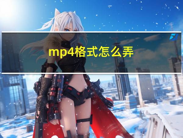 mp4格式怎么弄的相关图片