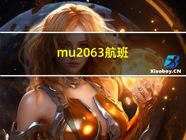 mu2063航班的相关图片