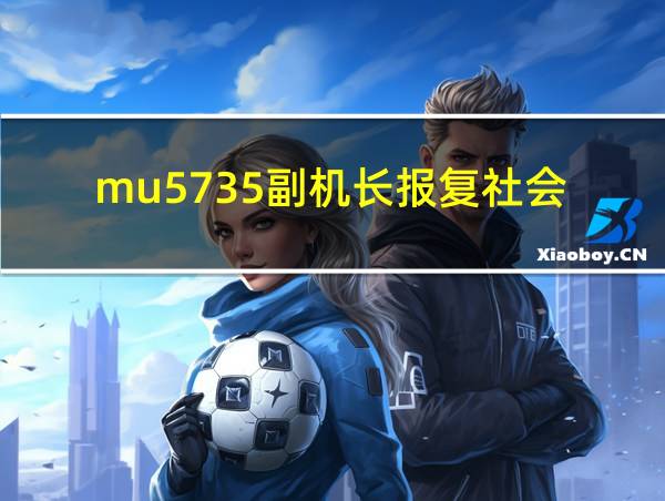 mu5735副机长报复社会的相关图片