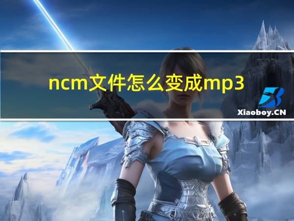 ncm文件怎么变成mp3的相关图片